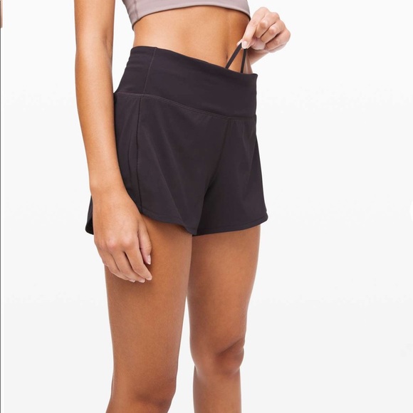 NWT Lululemon Speed Up MR Short *4" Lined Updated Fit, Size 8, Black - Picture 4 of 8